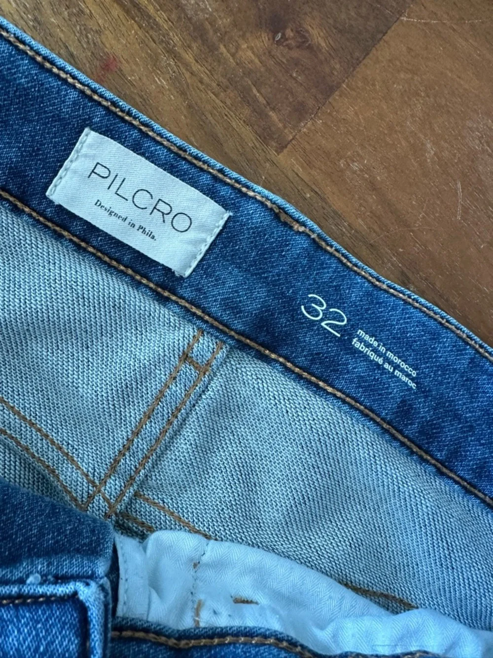 Anthropologie Pilcro Wide leg cropped barrel denim jeans size 32 - Picture 4 of 10